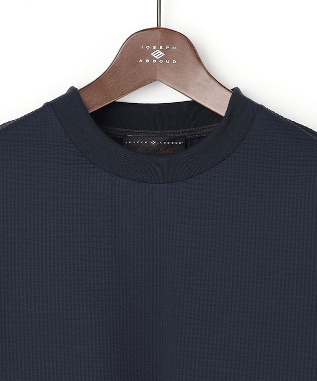 JOSEPH ABBOUD 【【イタリア素材/清涼】】ジャージーサッカー Tシャツ ネイビー系
