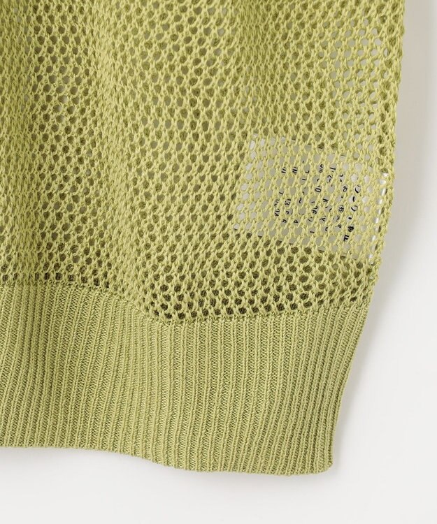 ANY メッシュカーディガン アップルグリーン