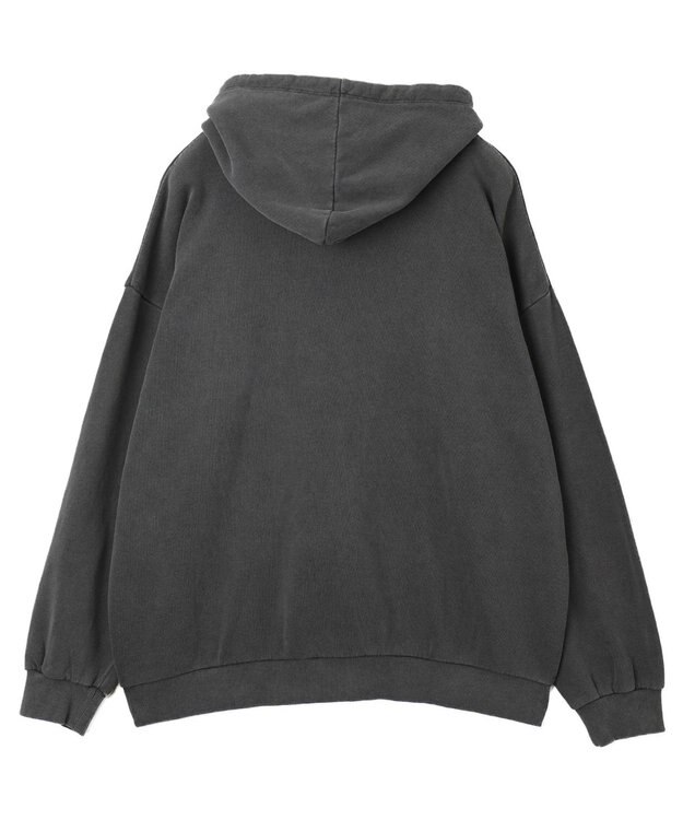 WEGO 【ユニセックス着用ITEM】ピグメントラメグラフィックプルパーカー スミクロ