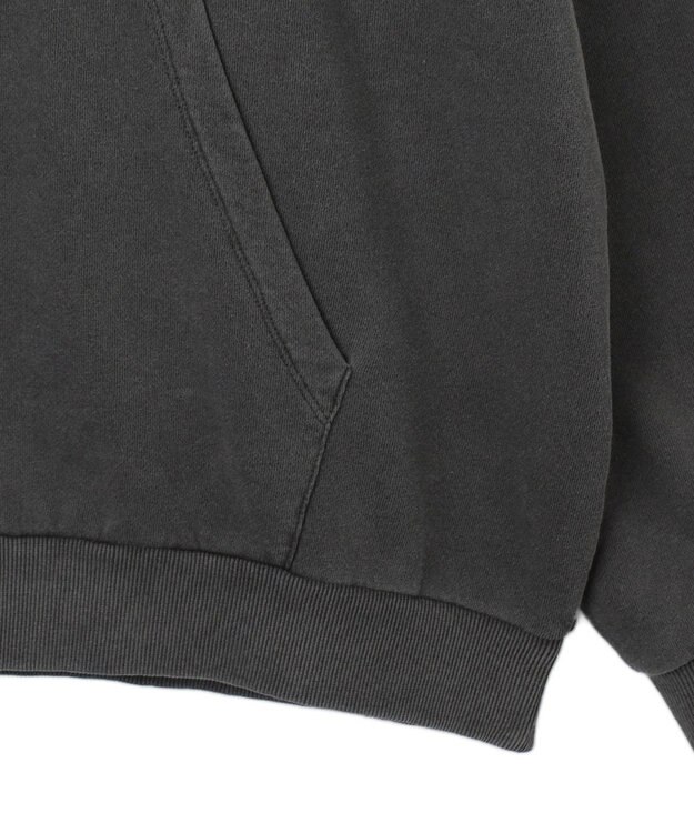 WEGO 【ユニセックス着用ITEM】ピグメントラメグラフィックプルパーカー スミクロ