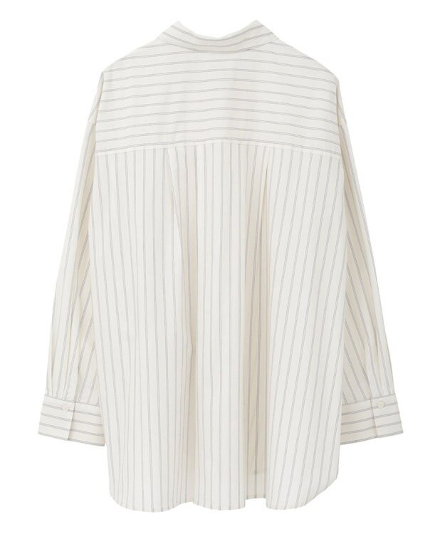 AMERICAN HOLIC 配色レギュラーカラーシャツ Stripe Beige