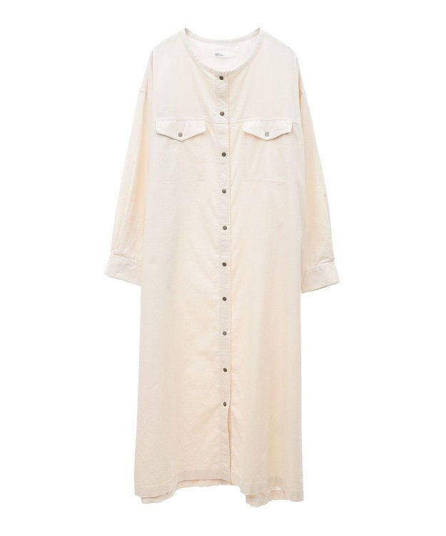 CRAFT STANDARD BOUTIQUE コーデュロイシャツワンピース Ivory