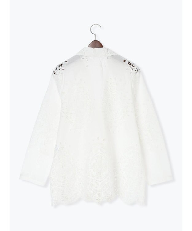 Te chichi ケミカルレースコットンジャケット オフホワイト