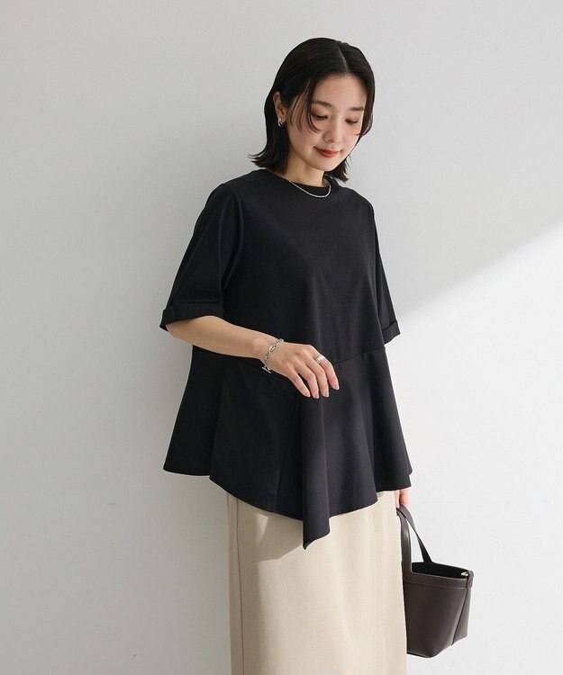 Green Parks 華やぎカットソー（アシメヘム） Off White