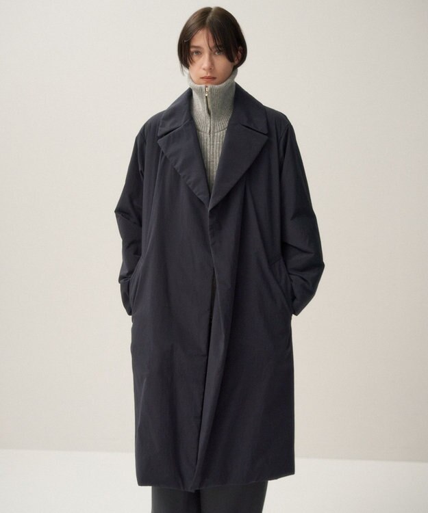 ATON TECHNO COTTON | リーファーコート NAVY