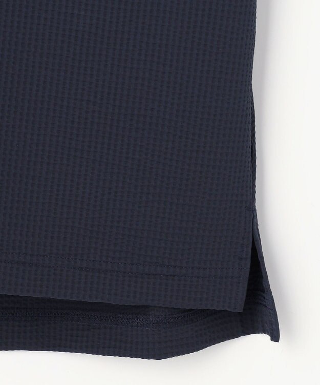JOSEPH ABBOUD 【【イタリア素材/清涼】】ジャージーサッカー Tシャツ ネイビー系