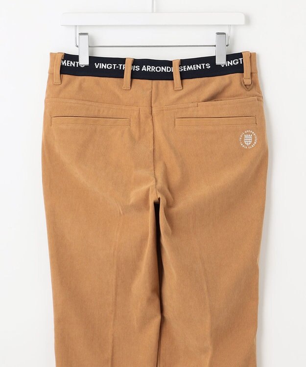 23区GOLF 【MEN】【ストレッチ】コーデュロイ カラーパンツ キャメル系