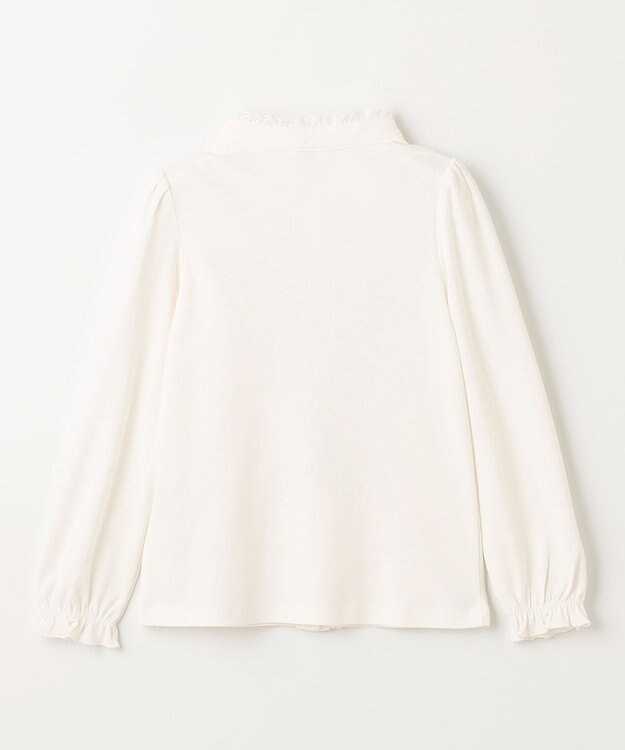 ANY KIDS スタンドカラーブラウス ホワイト系