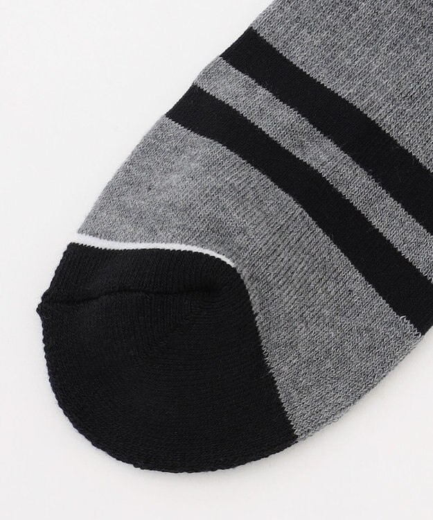 23区GOLF 【MEN】ロゴラインハーフソックス　１５ｃｍ ライトグレー系