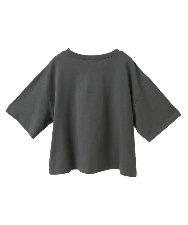 earth music&ecology 【接触冷感/洗濯機可】ＦＲＵＩＴＳ　ＤＥ　ＳＡＩＳＯＮショートＴ Charcoal Gray