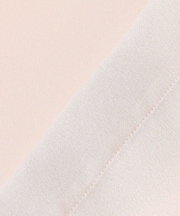 ICB 【接触冷感・UVケア・速乾・洗える】FluidBackSatin Tブラウス ピンクベージュ系［WEB限定］