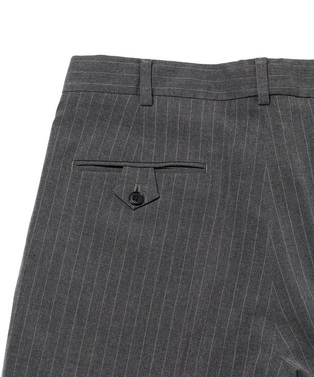 J.PRESS MEN 【J.PRESS ORIGINALS】【UNISEX】Stretch Stripe Archive 2Tuck Shorts グレー系1