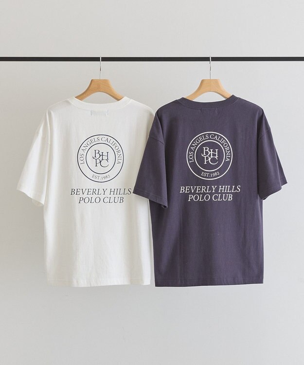 AMERICAN HOLIC 【BEVERLY HILLS POLO CLUB】バックプリントTシャツ Off White