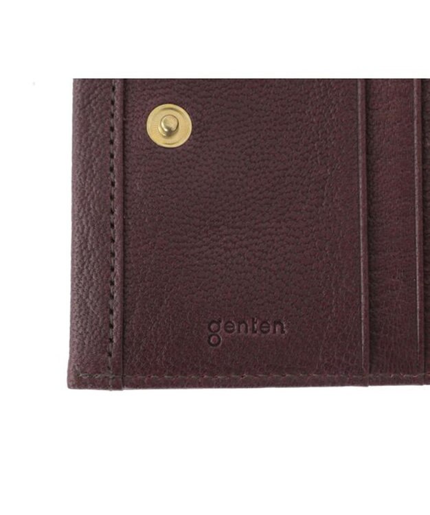 genten ゴートベーシック 二つ折りBOX財布 ノウチャ