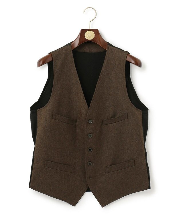 J.PRESS MEN 【マナードホームスパン】サドルベスト ダークブラウン系