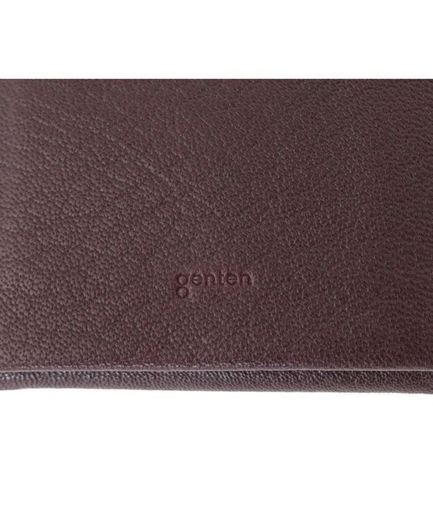 genten ゴートベーシック 二つ折りBOX財布 ノウチャ