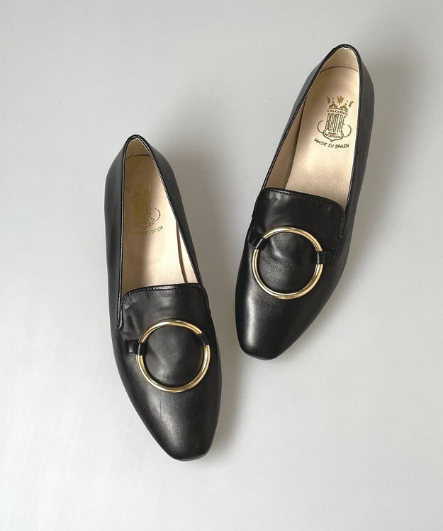 BONTRE 【BONTRE/ボントレ】フープ付きローファー ブラック