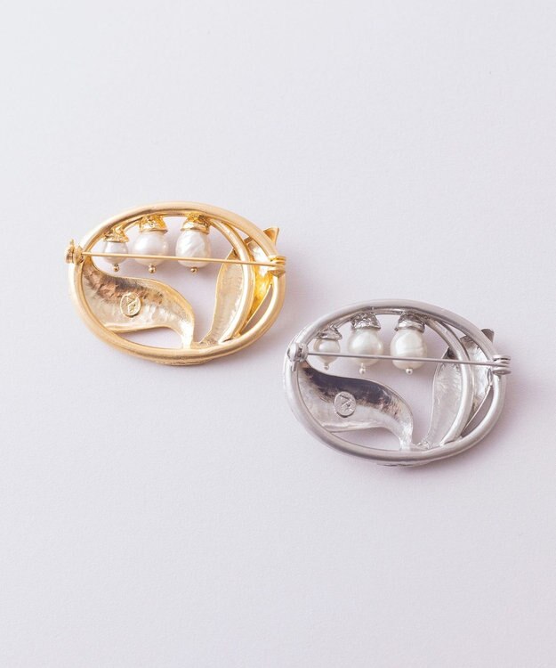 Pisceans メイリリーブローチ マットゴールド