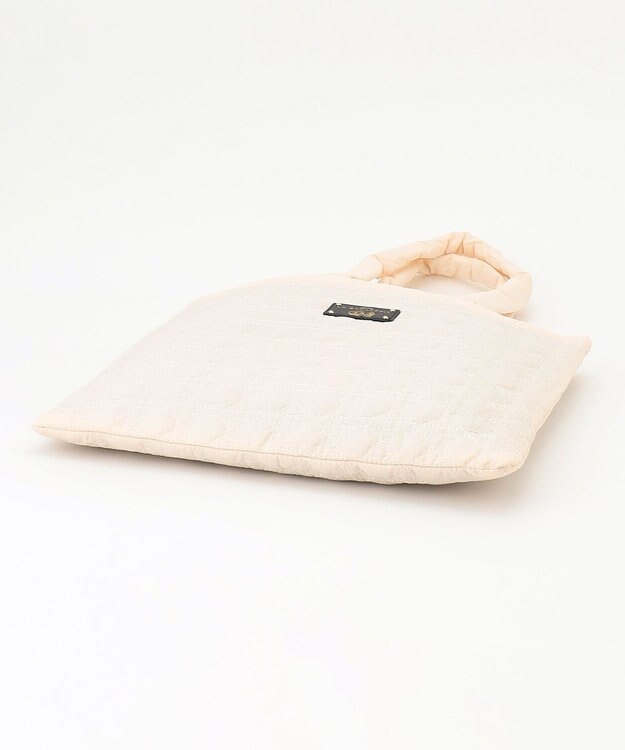 LA BAGAGERIE バイカラー　キルティングビッグトート アイボリー