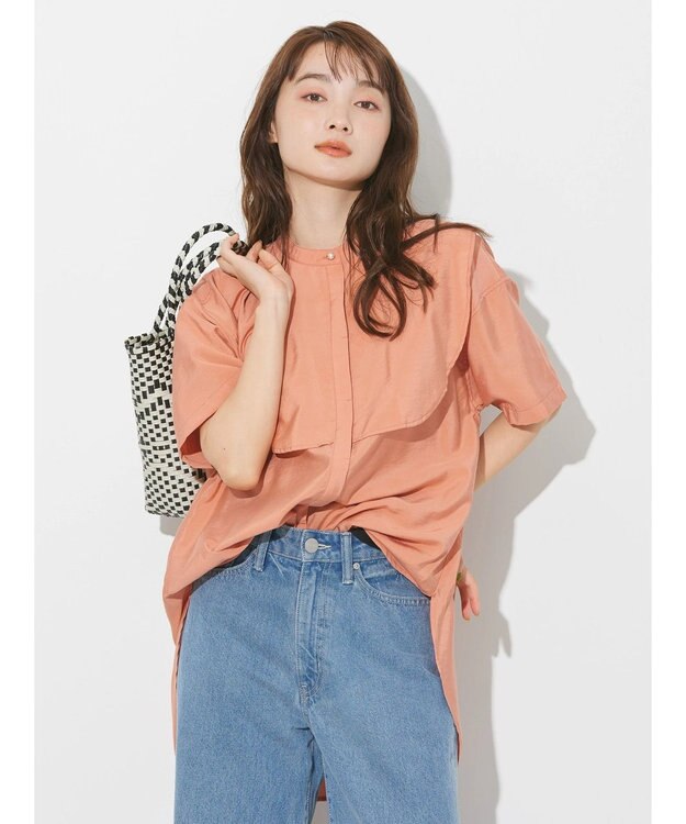 AMERICAN HOLIC フロントフリルブラウス Orange