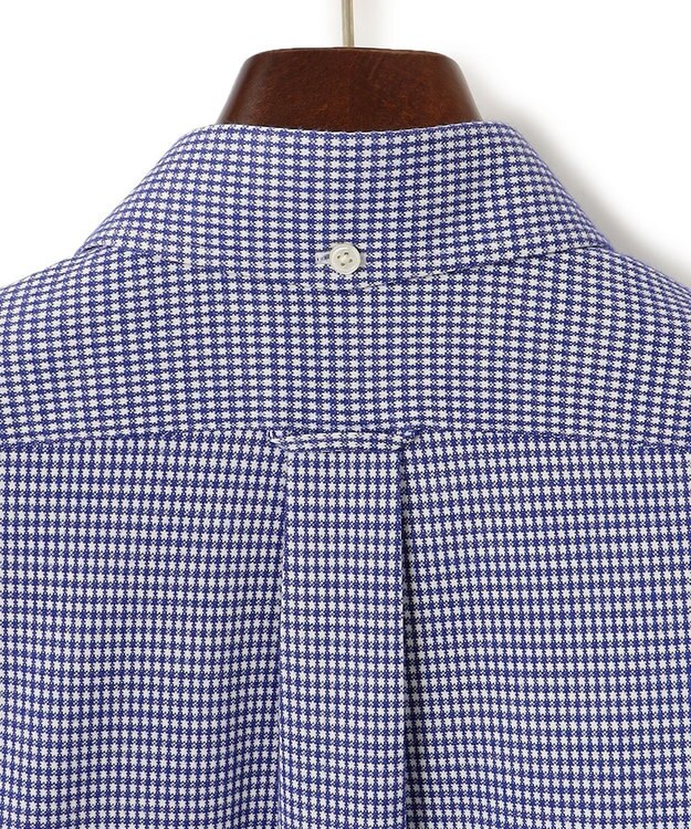 J.PRESS MEN 【KING SIZE】ギンガムネルジャージ シャツ/B.D ネイビー系3