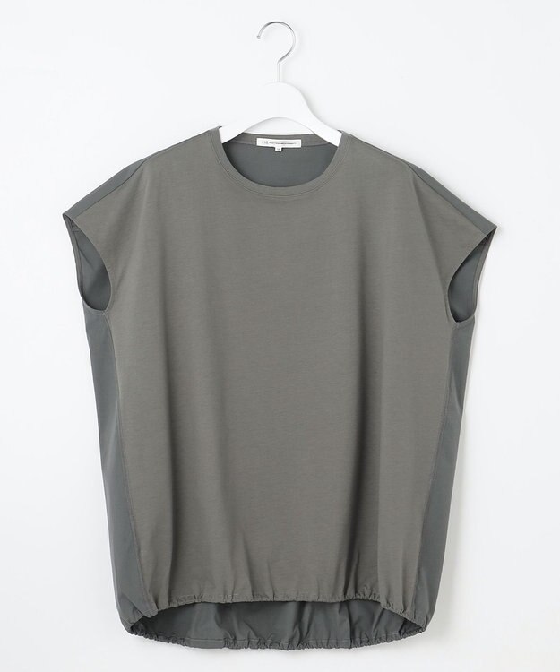 23区 L 【洗える】ALBINIコーコラン バルーン Tシャツ カーキ系