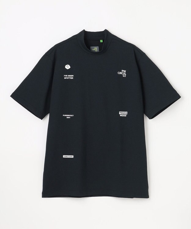 PW CIRCULUS 【MEN】ベーシックモックT ゴルフ ブラック系