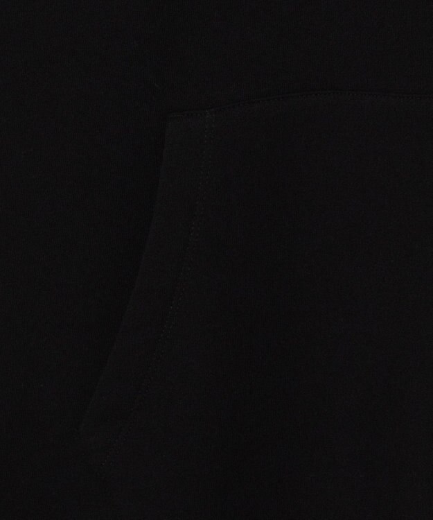 WEGO 【ユニセックス着用ITEM/裏起毛】リラックスフィットスウェットプルパーカー ブラック