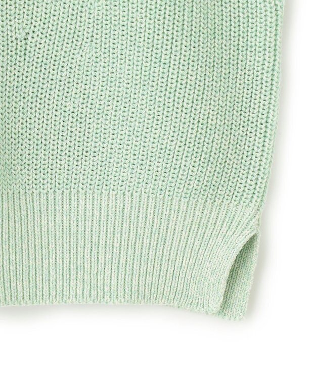 23区 【洗える】コットンギマ ボートネック ニット スモーキーグリーン系