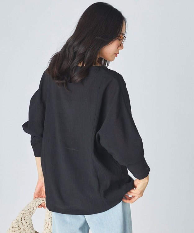 OP／FILA 【Ocean Pacific】水陸両用リボンカーディガン ブラック