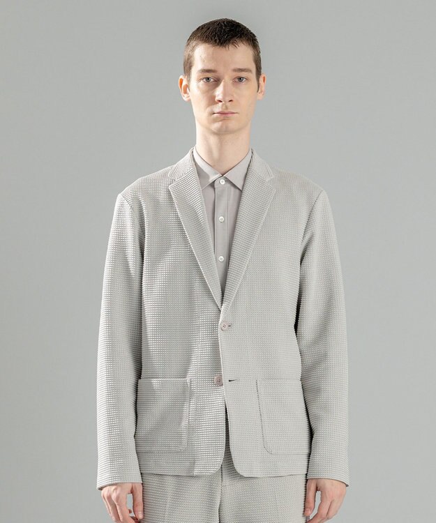 JOSEPH HOMME ＜新色追加＞【オリジナル素材/シワになりにくい】ライトタックジャージー パッチポケット ジャケット アイボリー系