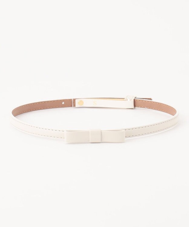 TOCCA ENAMEL RIBBON BELT ベルト アイボリー系