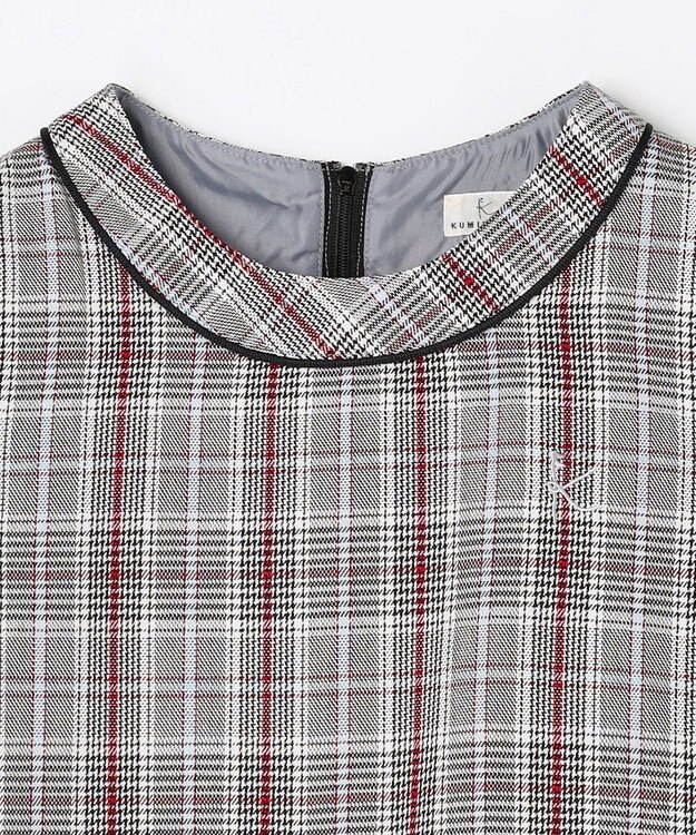 組曲 KIDS 【150-160㎝】グレンチェック ジャンスカ モノトーン