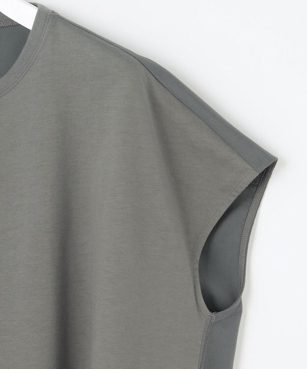 23区 L 【洗える】ALBINIコーコラン バルーン Tシャツ カーキ系