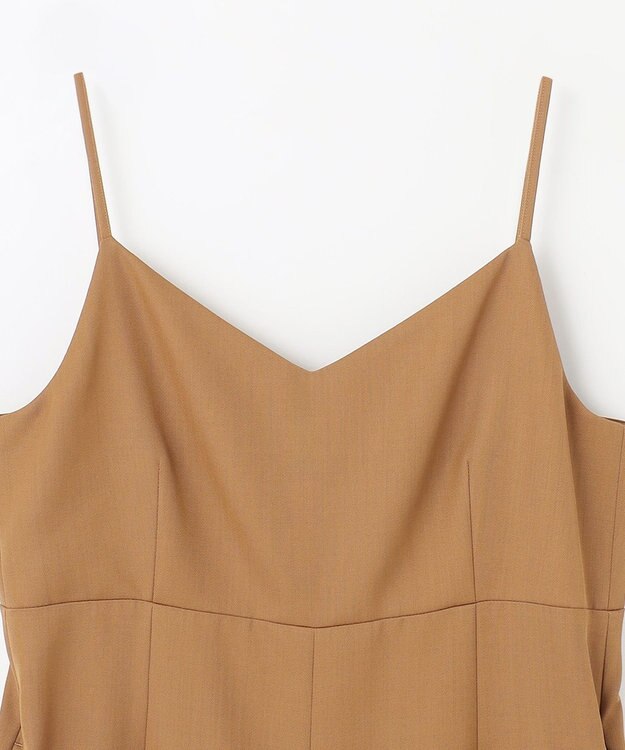 NAVE 【Nave】ウールポリエステルツイル オールインワン ベージュ系