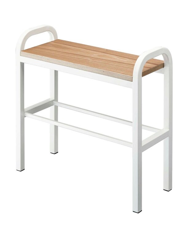 tower 立ちやすいベンチシューズラック タワー  ホワイト ホワイト