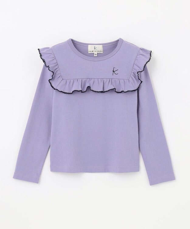 組曲 KIDS 【110-140cm】プチフルール カットソー アイリス系