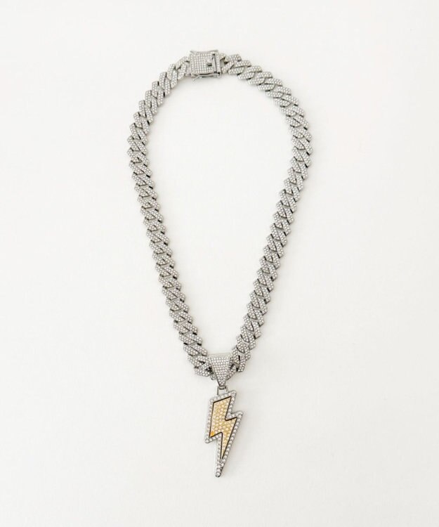 WEGO Mモチーフラインストーンネックレス 柄1