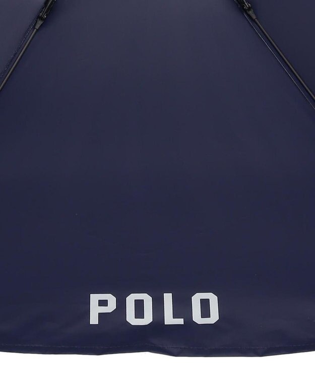 MOONBAT POLO RALPH LAUREN 晴雨兼用日傘 折りたたみ傘 ポロベアプリント／遮光 遮熱 UV オフホワイト＆ベアＰｔ×ネイビー