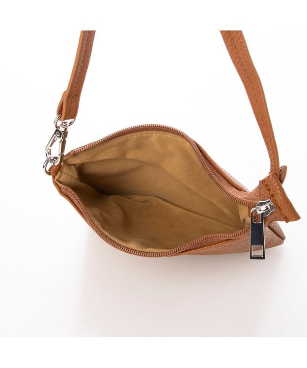 UNBILLION カシュカシュ cachecache / 雑材風アシンメトリートート キャメル