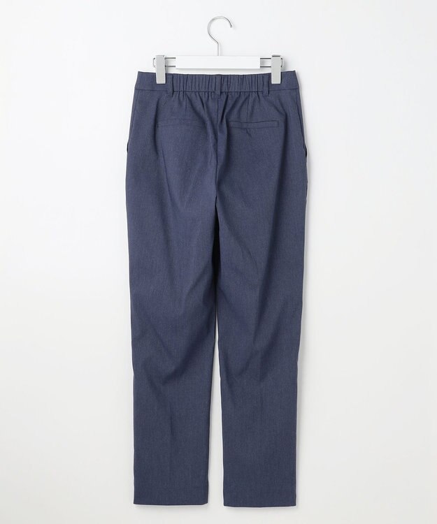 ANY SIS S エアリーストレッチ テーパードパンツ シャンブレーブルー