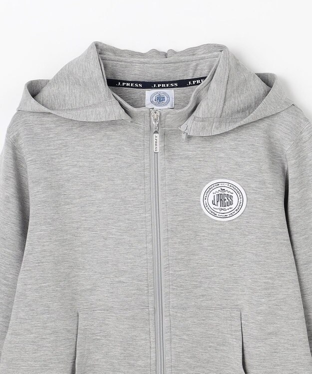 J.PRESS KIDS 【140-170cm】ダンボールニット ロゴ パーカー トップグレー