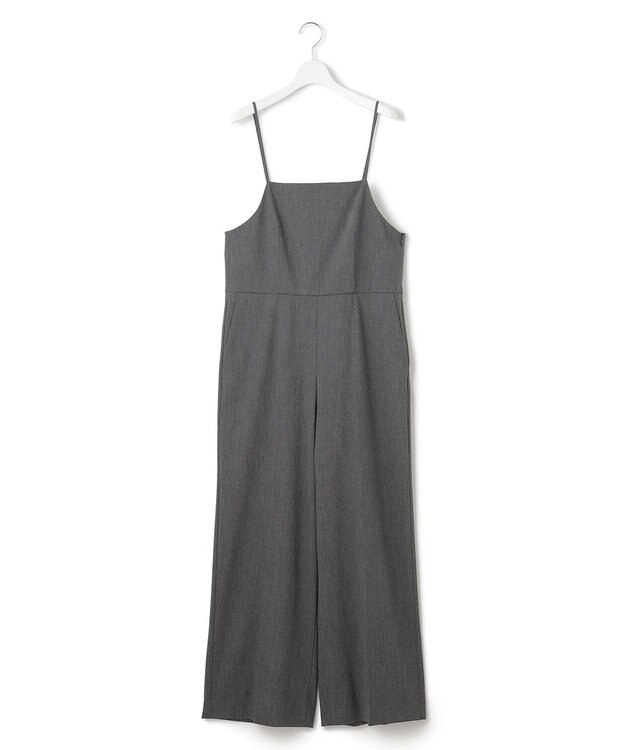 23区 【洗える】ドライ2WAYストレッチ サロペット グレー系