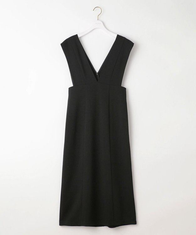 ANY SIS 【洗える】タイト ジャンパースカート ブラック