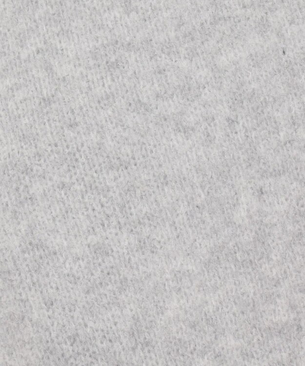 WEGO ベロアリボンニットストール ライトグレー