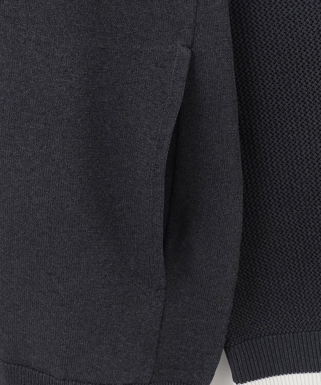 23区GOLF 【MEN】【ウォッシャブル】フルジップニットブルゾン グレー系