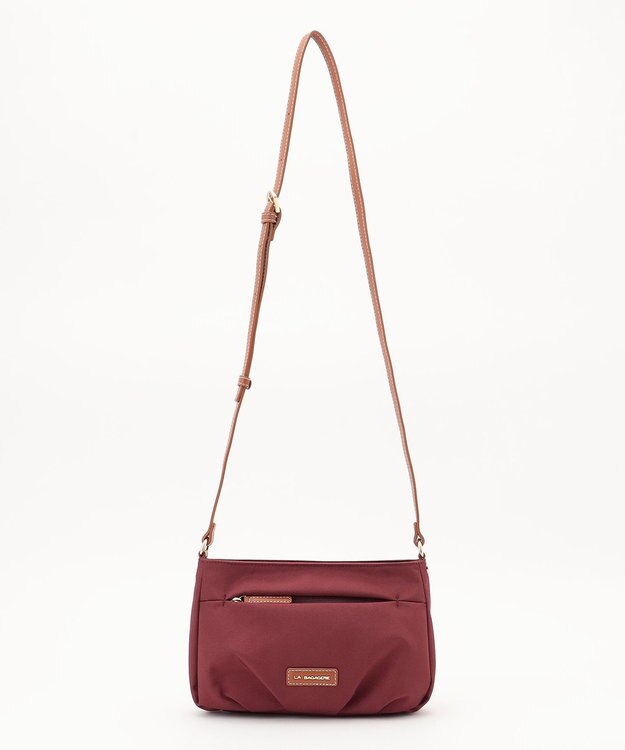 LA BAGAGERIE ポリエステルキャンバス　タックポシェット ワイン
