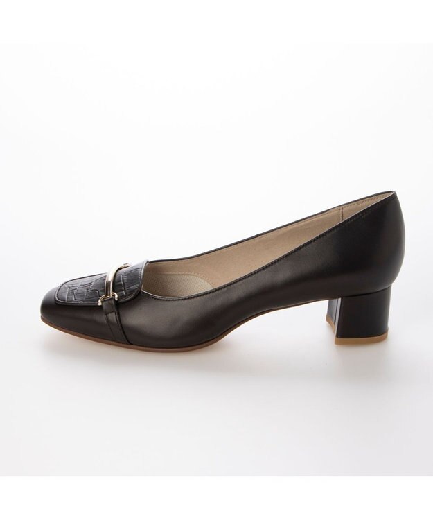 Riz raffinee <Riz raffinee>スクエアトゥヒールアップローファー ダークブラウン