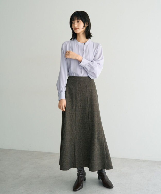 YECCA VECCA タックデザインブラウス Lavender