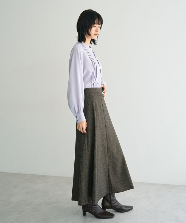 YECCA VECCA タックデザインブラウス Lavender